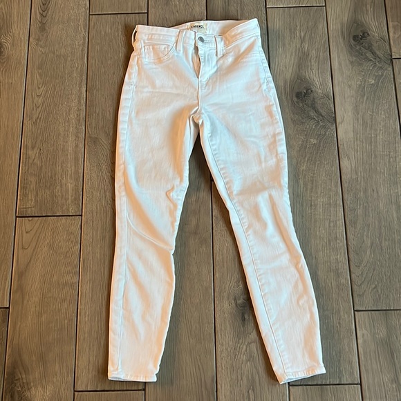 L'AGENCE Marguerite High Rise Skinny in Blanc Jeans - Picture 2 of 8